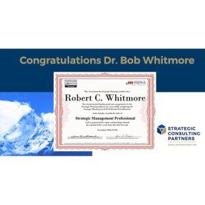 Congratulations to Dr. Bob Whitemore award graphic