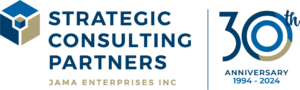 strategic consulting partners 30th anniversary of being in business logo