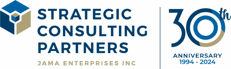 strategic consulting partners 30th anniversary of being in business logo