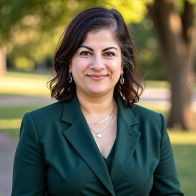 Zaimah Khan looking confident